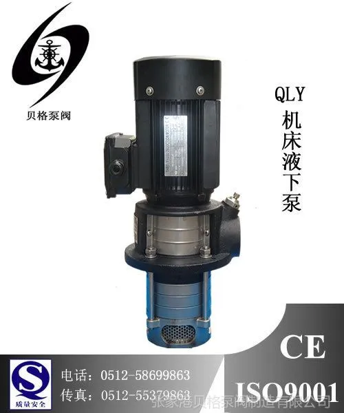 供应2.4T机床冷却泵,不锈钢多级液下泵,QLY2.4-48