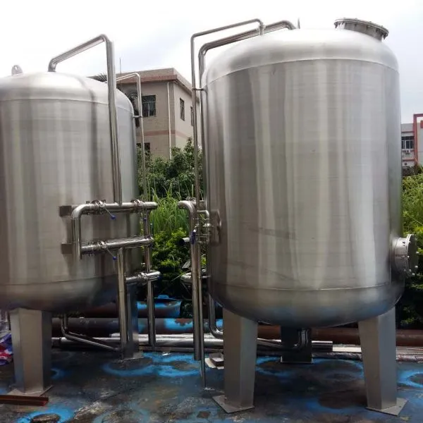 深圳湛蓝纯 1200直径 灌装机前置石英砂过滤罐 机械过滤器20T/H