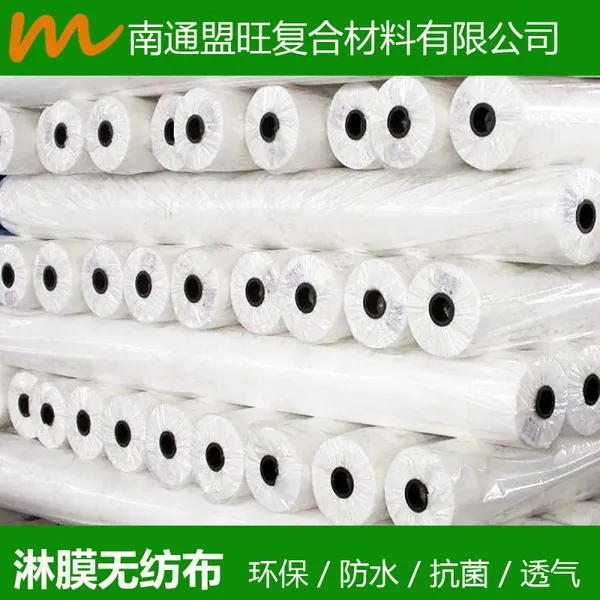 苏州 吴江供应 pe淋膜无纺布 无纺布复合无纺布 腹膜无纺布 复合无纺布