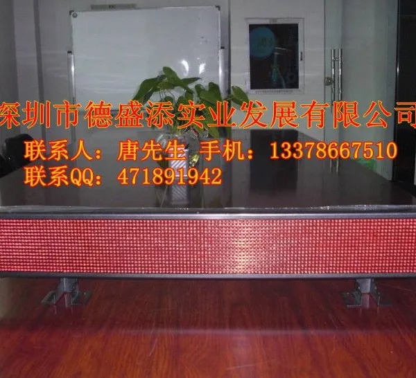 供应出租车后窗挡风玻璃下下的led走字电子屏-的士led广告灯