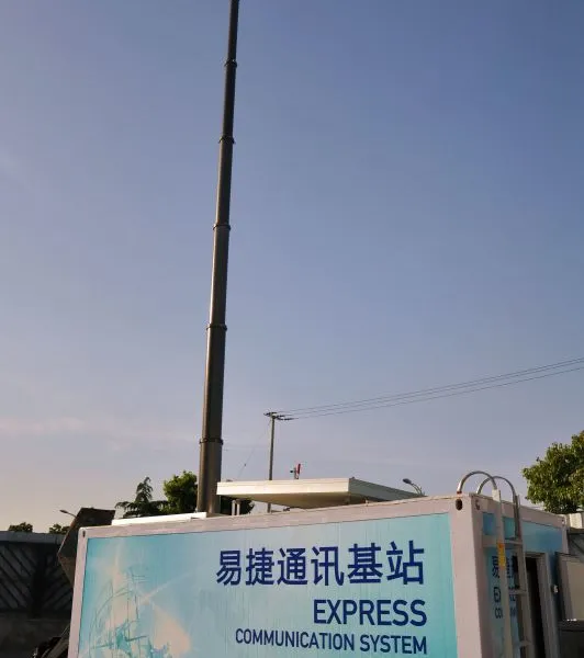 供应气动升降杆 朗卓(highfulmast)5米双锁型气动桅杆