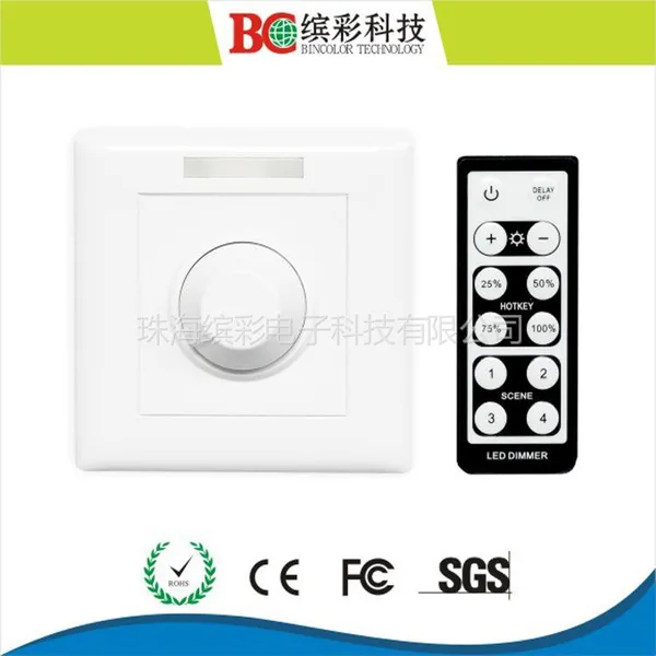 供应旋钮式无级调光led调光器 红外线led调光开关