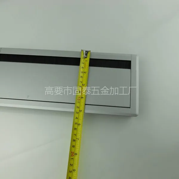 带阻尼线盒厂家,缓冲线盒价格,阻尼铝合金线盒盖穿线盒缓冲方形线槽 班台桌面穿线孔办公配件