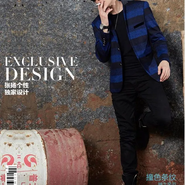 新款羊毛条纹西服外套成都服装工厂定制团购