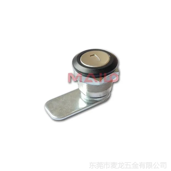 机柜锁 ML1-004-2 麦龙直销 镀铬舌片 可折弯 表面黑色 体积小