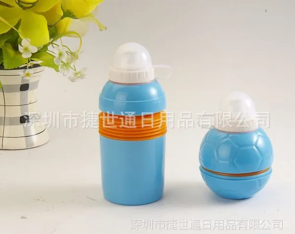 【专业供应】新款PE率性自行车运动水壶 防尘罩瘦腰塑料水樽