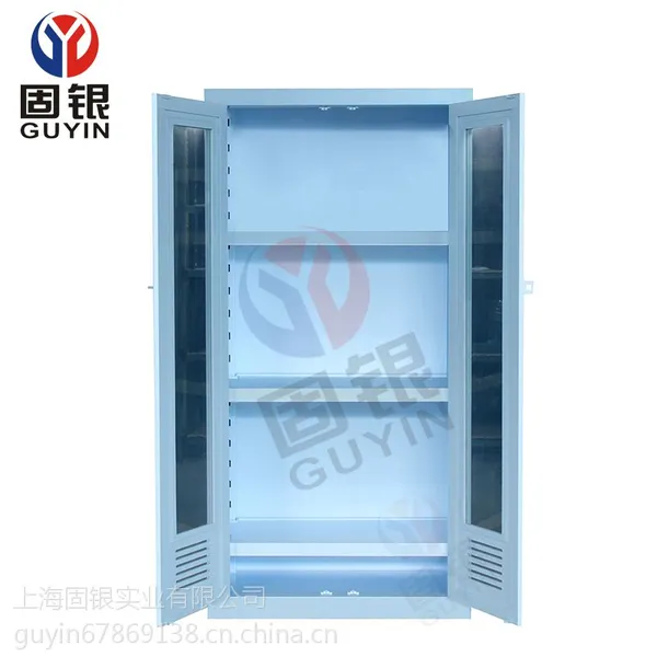 固银PP药品柜 双门试剂柜 器皿柜 耐酸碱柜 GYYP002 厂家直销