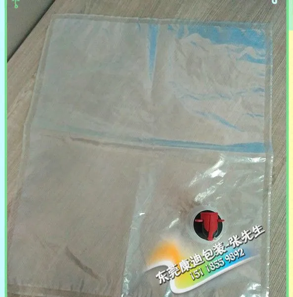 5升红酒无菌盒中袋定制_10升阀门盒中袋_15升透明液体复合包装