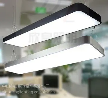 供应圆角办公照明吊线灯 LED铝材吊线灯 高档办公照明灯具 厂家直销