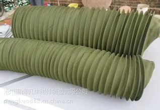 耐磨帆布伸缩通风管,耐高温帆布输送袋 鹏阔欢迎合作