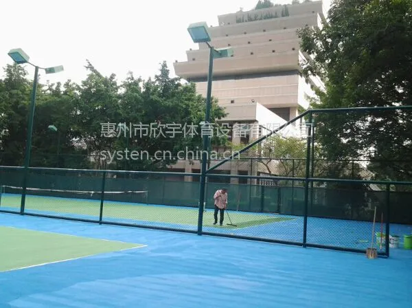 惠州网球场翻新,学校操场地面翻新,跑道翻新改造,硅PU篮球场重做