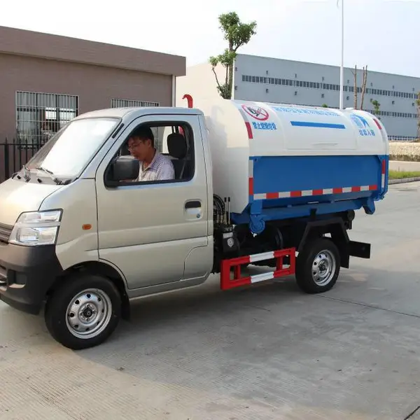 车厢可卸式垃圾车吨位 城市清运车 ***散装建筑材料