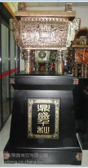 供应陕西大龙鼎,西安大摆件,马年开业大摆件镇宅大铜鼎批发