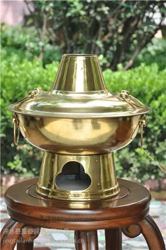 供应贵言诚 直径30cm 传统火锅 铜火锅 加厚