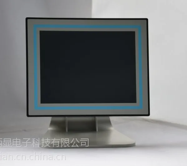 供应15寸工控纯平面电阻屏显示器