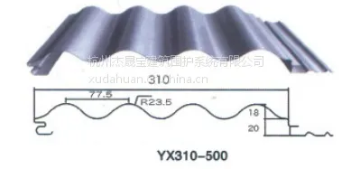 רҵ��������0.5mm�ʸ�ǽ���YX310-500����ī