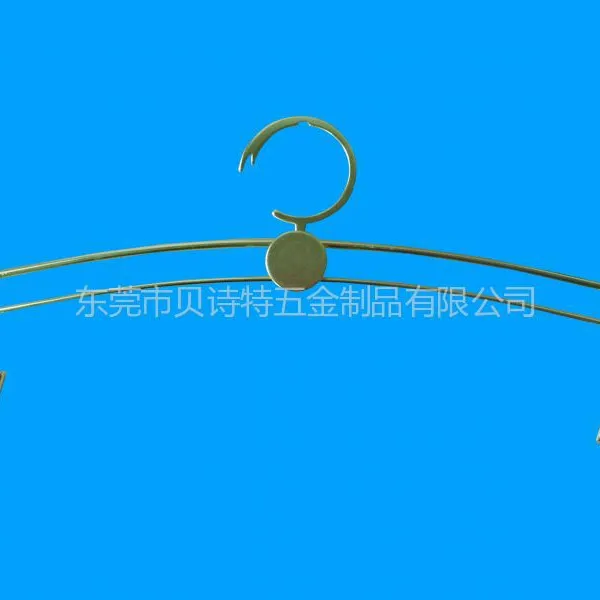 供应镀仿金色高档金属内衣架