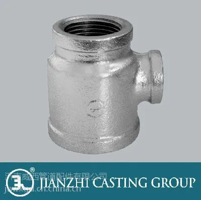 质优价廉,批发镀锌可锻铸铁管件,河北建支牌玛钢丝扣管件三通