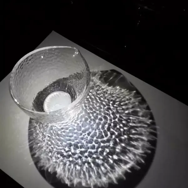 永华耐热锤木纹玻璃公杯 茶具必备 耐热玻璃茶杯 厂家批发定制