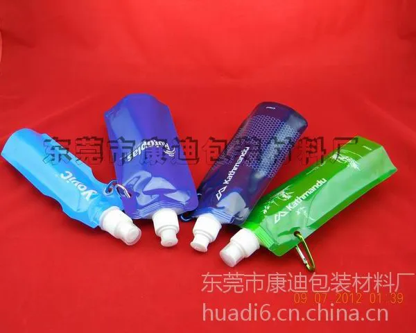 夏季必备出口便携式折叠水袋 水瓶 运动水壶 供应