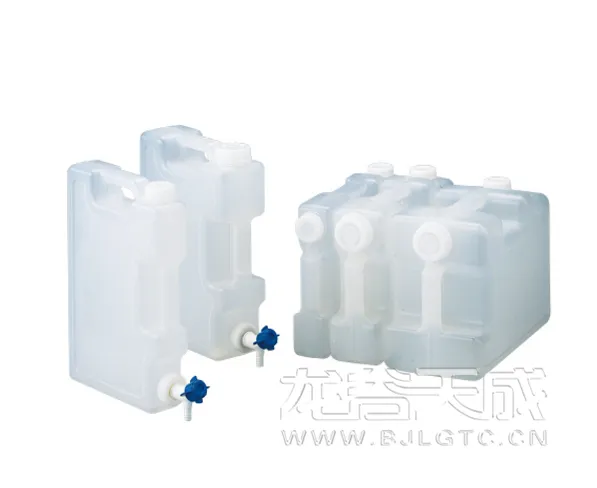 扁方形瓶 扁壶带***扁方桶 带把手有刻度 横竖可用 实验室蒸馏水桶纯净水桶3 5 10L