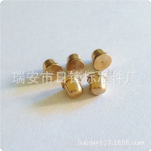 铜铆钉 非标铆钉 半空心圆头铆钉 非标铜件 加工定做