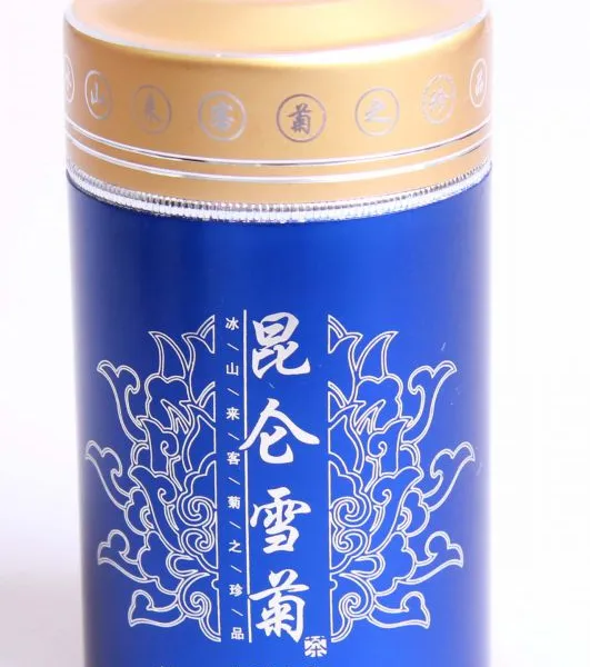 厂家直销优质圆形简约创意圆形雪菊包装罐包装定制批发