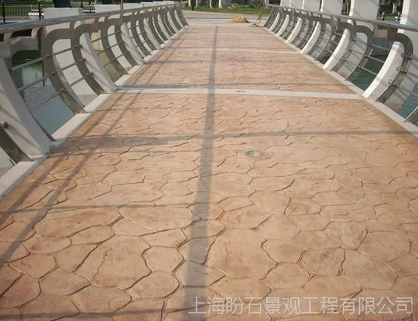 防滑压模地坪 抗冻水泥压花地坪