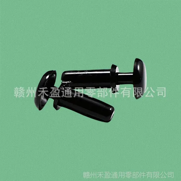 厂家批发半R4系列铆钉 塑料半圆头铆钉 尼龙铆钉 质优R4080 黑色