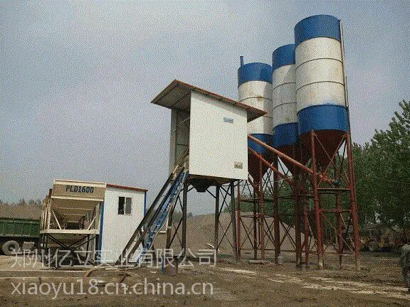 混凝土搅拌站_【亿立建机】_小型60混凝土搅拌站