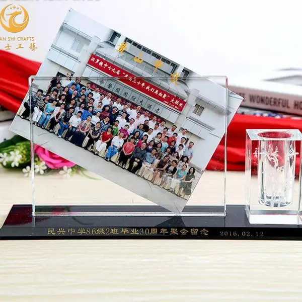 上海同学聚会纪念品,职工联谊会礼品,水晶工艺品定制