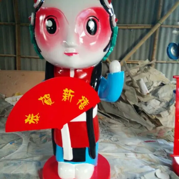 玻璃钢公仔玩偶广州雕塑厂家专业制作