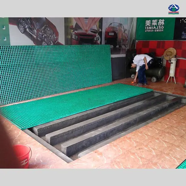 汽车用品商行里精洗车间格栅普洗车间格栅无尘车间地板地格栅13785867526