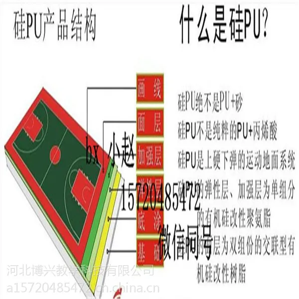 博兴硅PU面层 硅PU篮球场 硅PU3mm