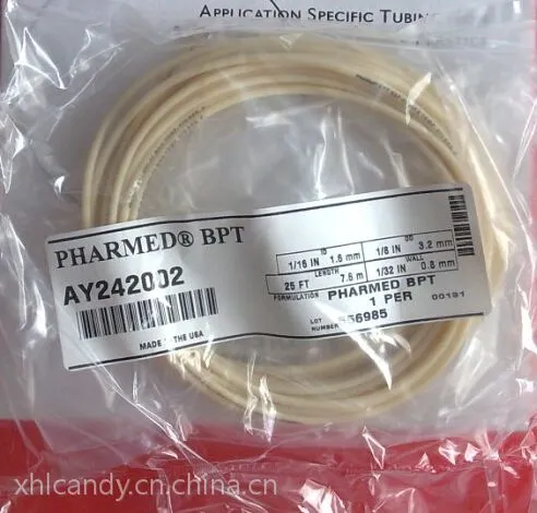 美国进口圣戈班PHARMED BPT长寿命耐酸缄腐蚀蠕动泵管1.6X3.2mm AY242002