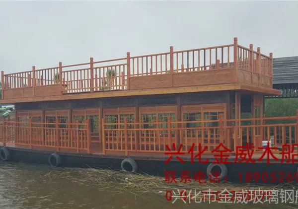 厂家直销14米双层画舫船 画舫餐厅 观光旅游吃饭一体化