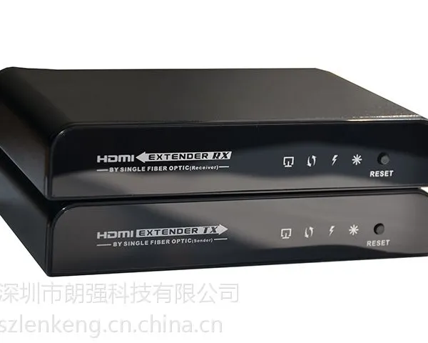 朗强专业生产HDMI光端机,单模单纤工程光纤布线精品配备可传输20KM——LKV378A