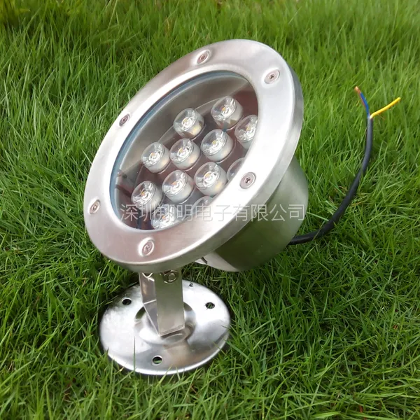 led水底灯LED草地灯12W RGB水里灯rgb两用户外专用灯12V低压220V高压