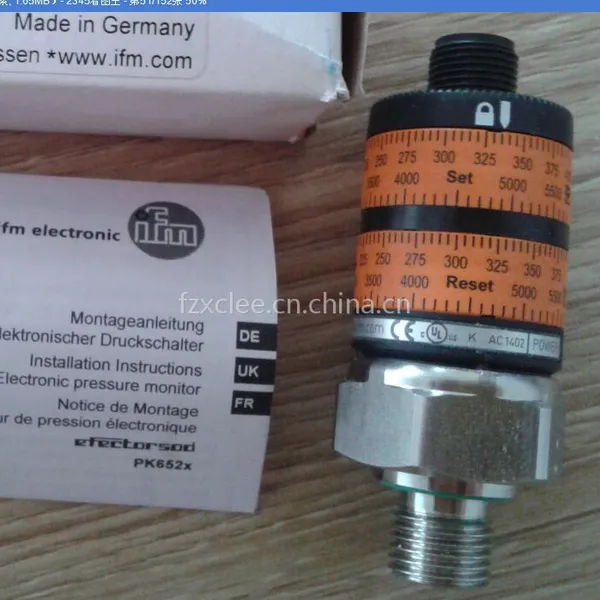 传感器PK6522 德国易福门IFM压力传感器