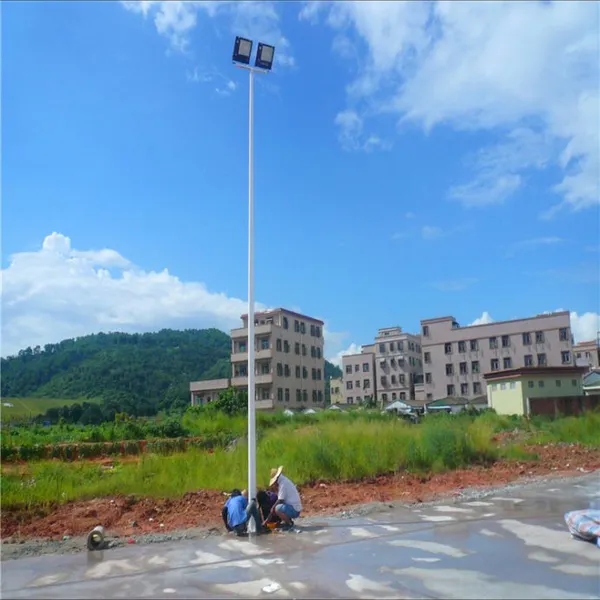 江西哪里有8米篮球场灯杆卖 赣州篮球场照明灯杆批发 锥形灯杆