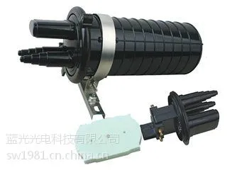 光缆进出6孔型卧式光缆接头盒 12-288芯卧式光缆接续包 3进3出式炮筒 室外防水型光缆接续包