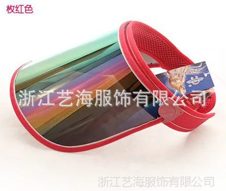供应新款女式PVC空顶帽 防紫外线 遮阳帽 批量加工订做 帽子批发