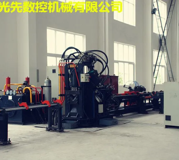 铁附件加工/农网金具加工/冲孔/角钢线/济南光先数控 JNC系列数控角钢打字冲孔剪切生产线