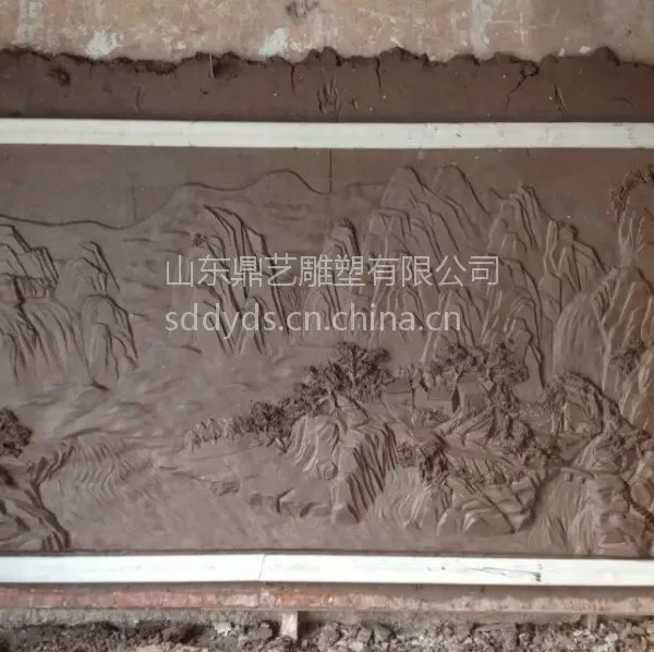 济南鼎艺雕塑供应泥合成树脂泥塑产品雕刻 浮雕壁画摆件