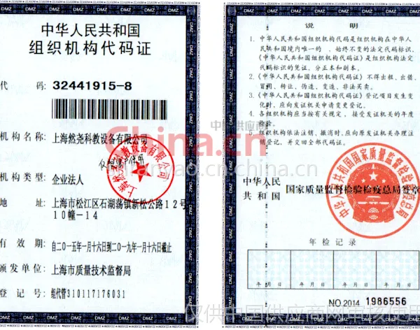 组织机构代码证影印件