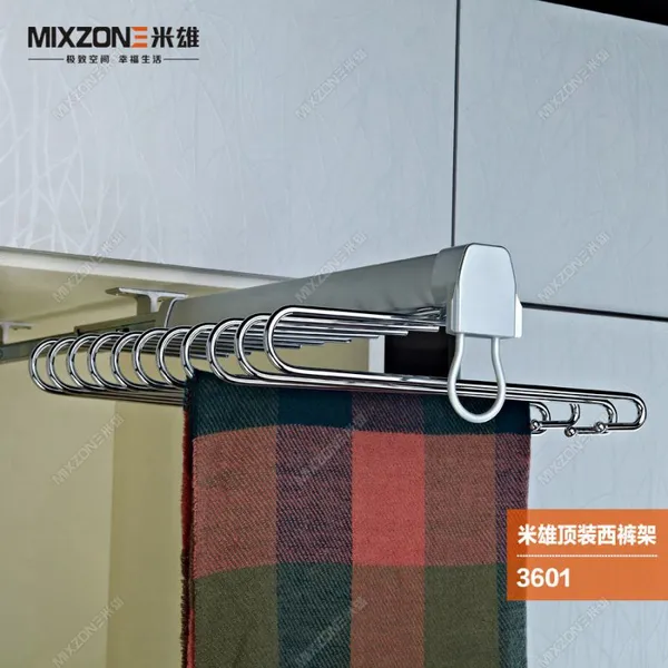 厂家供应批发价格MIXZONE米雄3601时尚顶装西裤架不锈钢西裤架