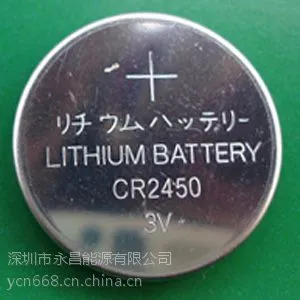 CR2450隐形防盗器电池 电子标签专用电池