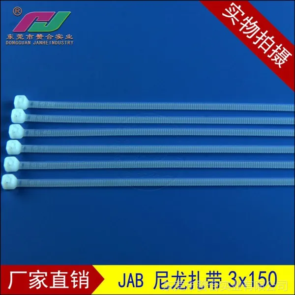 供应尼龙扎带厂家,广东尼龙扎带,东莞线带厂,束线带3x150白色扎带