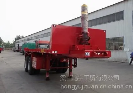 平板自卸半挂车 平板后翻自卸半挂 梁山平板自卸半挂车 集装箱运输工具制造基地