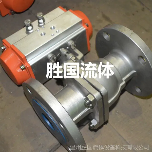 工厂直销不锈钢304法兰球阀Q641F-16P AT双作用气动开关球阀
